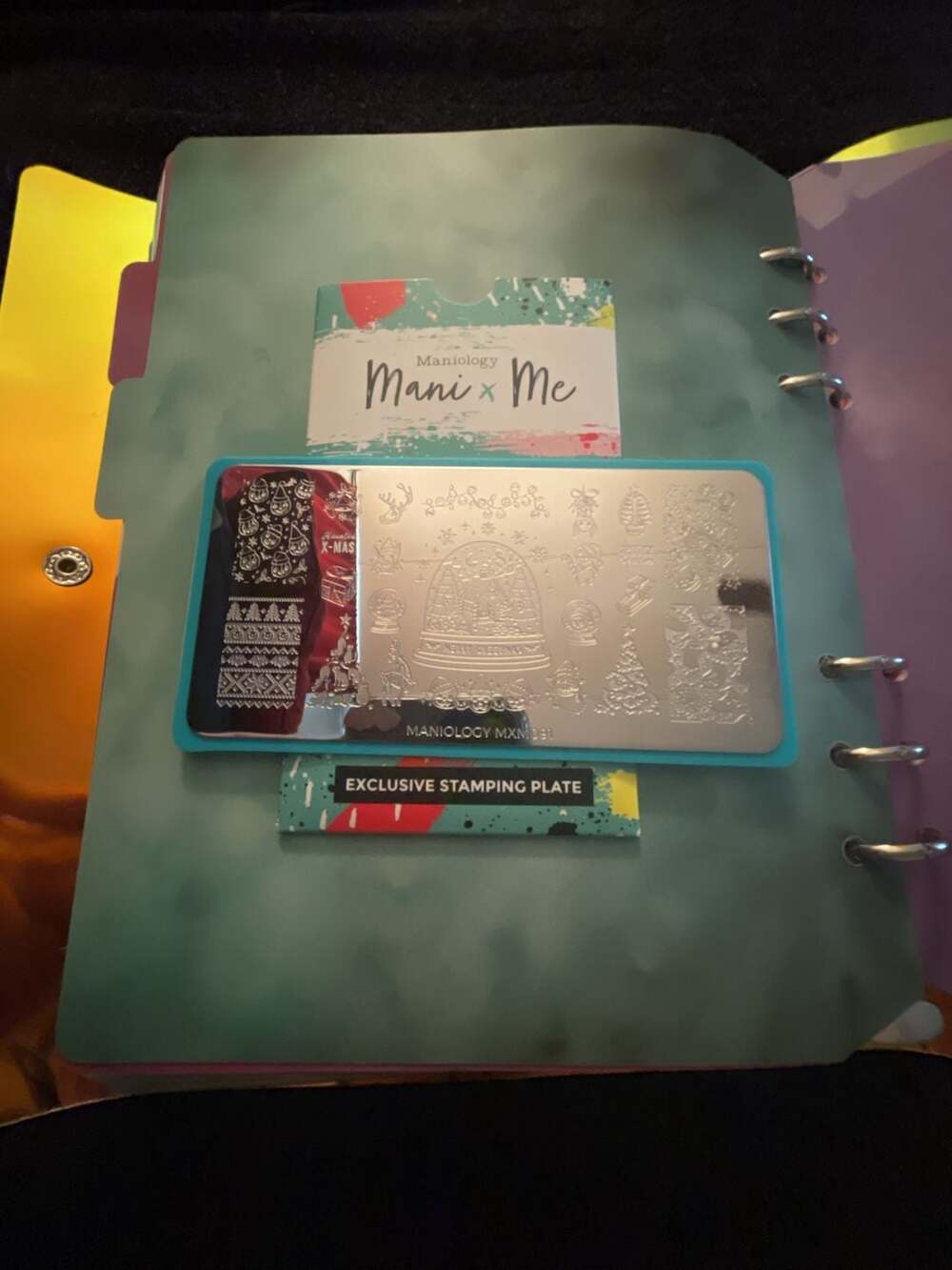 Maniology Mani x Me Exclusive Nail Stamping Plate MXM091 Creepmas Cheer